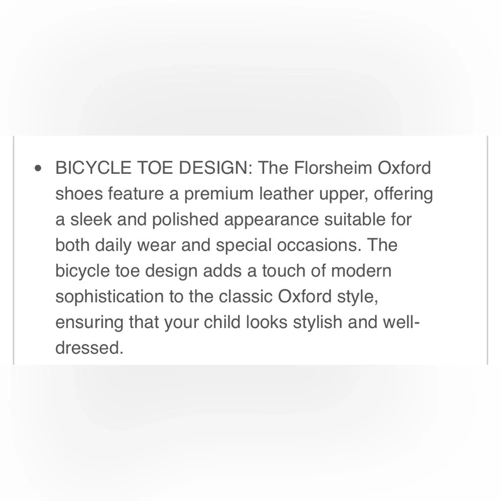 HOST PICK🙏Florsheim®Rolan Cap Toe Oxford Jr 💯Leather Memory Foam Bicycle Design
